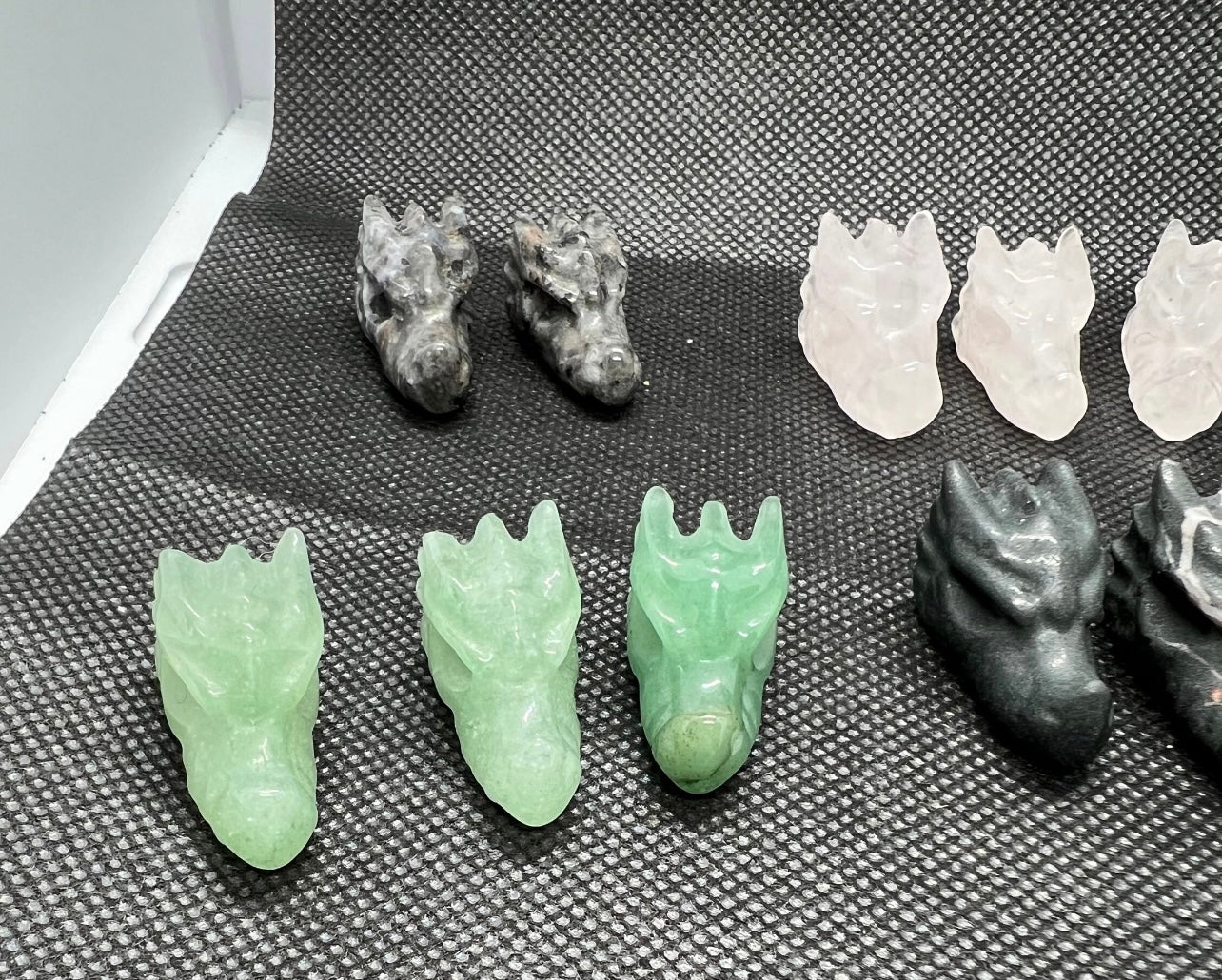 Mini Dragon Head Carvings