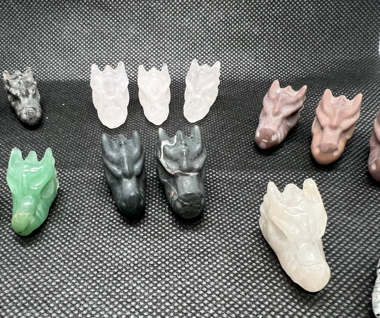 Mini Dragon Head Carvings