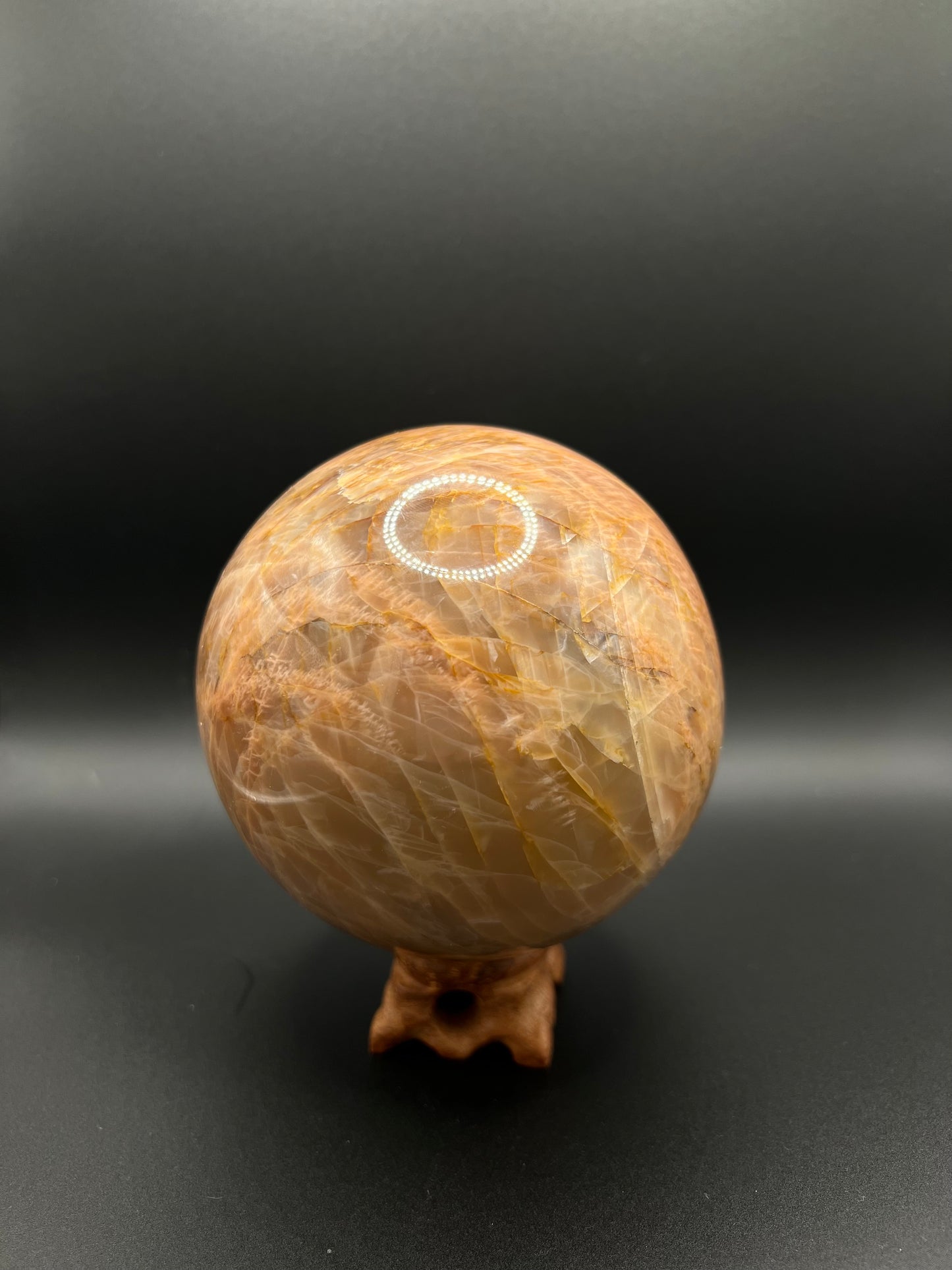 Peach Moonstone Sphere