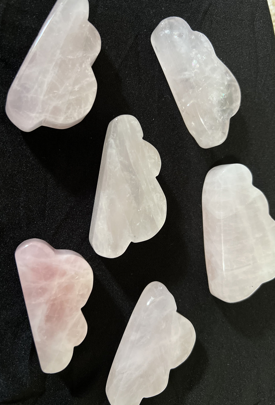 Rose Quartz Cloud Carving