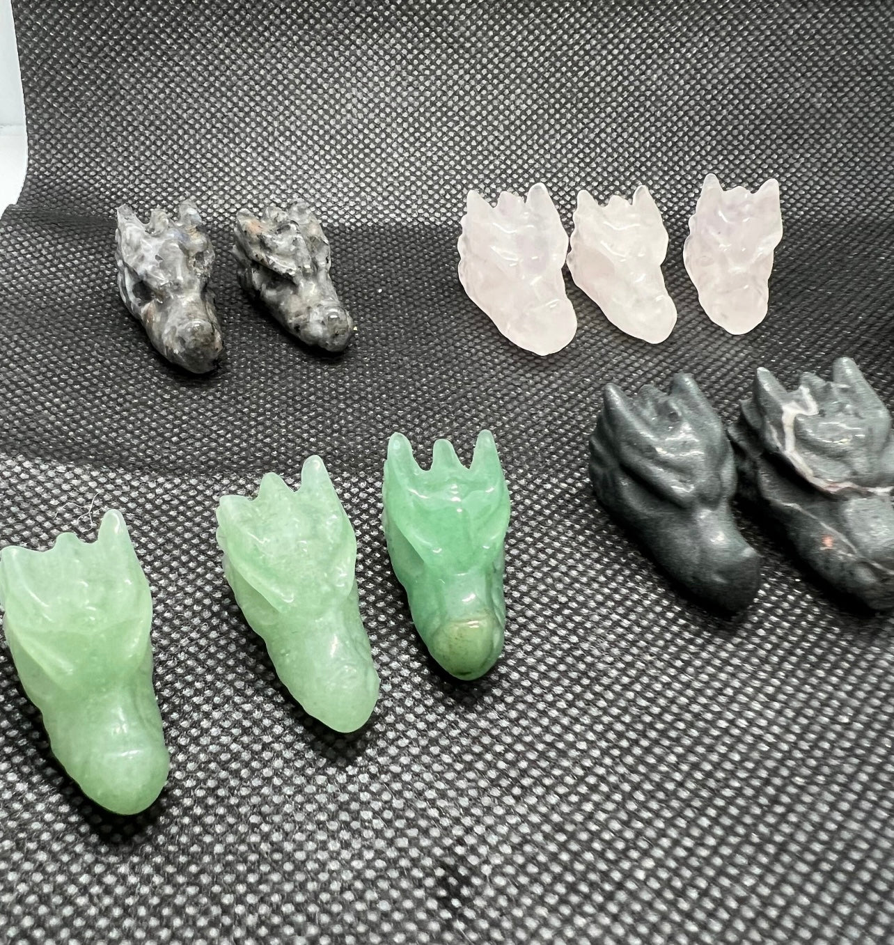 Mini Dragon Head Carvings