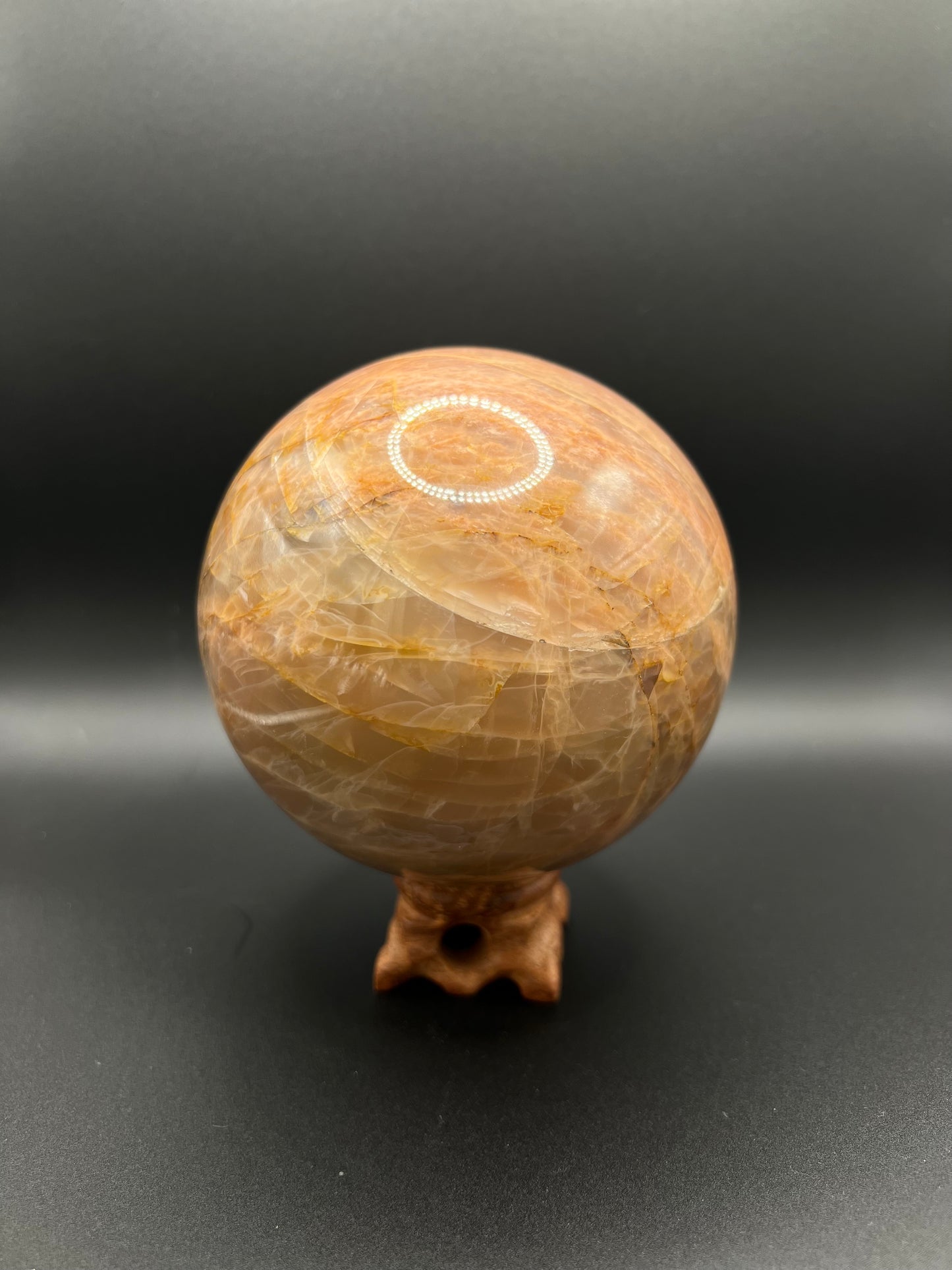 Peach Moonstone Sphere