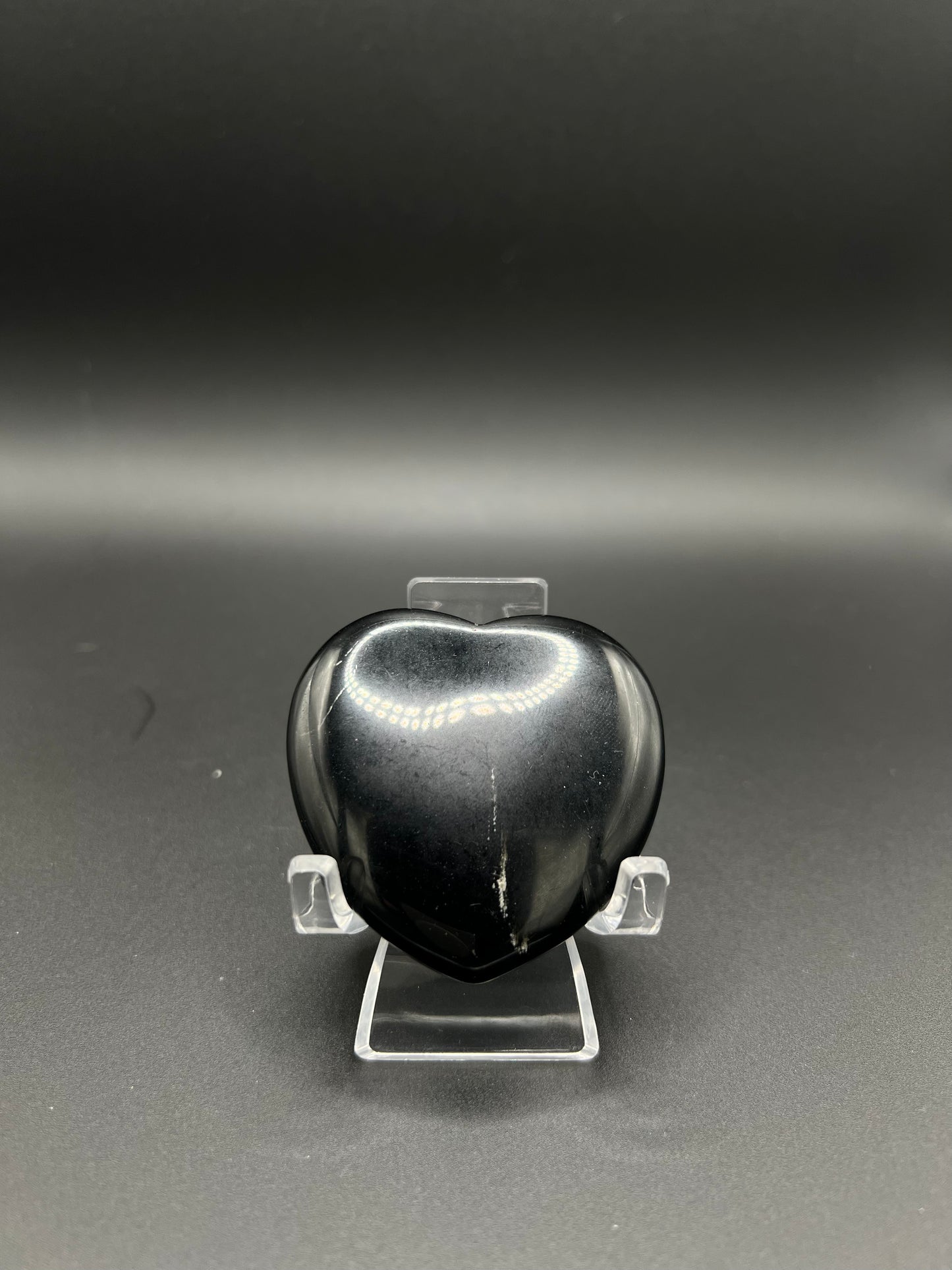 Black Obsidian Heart Carving