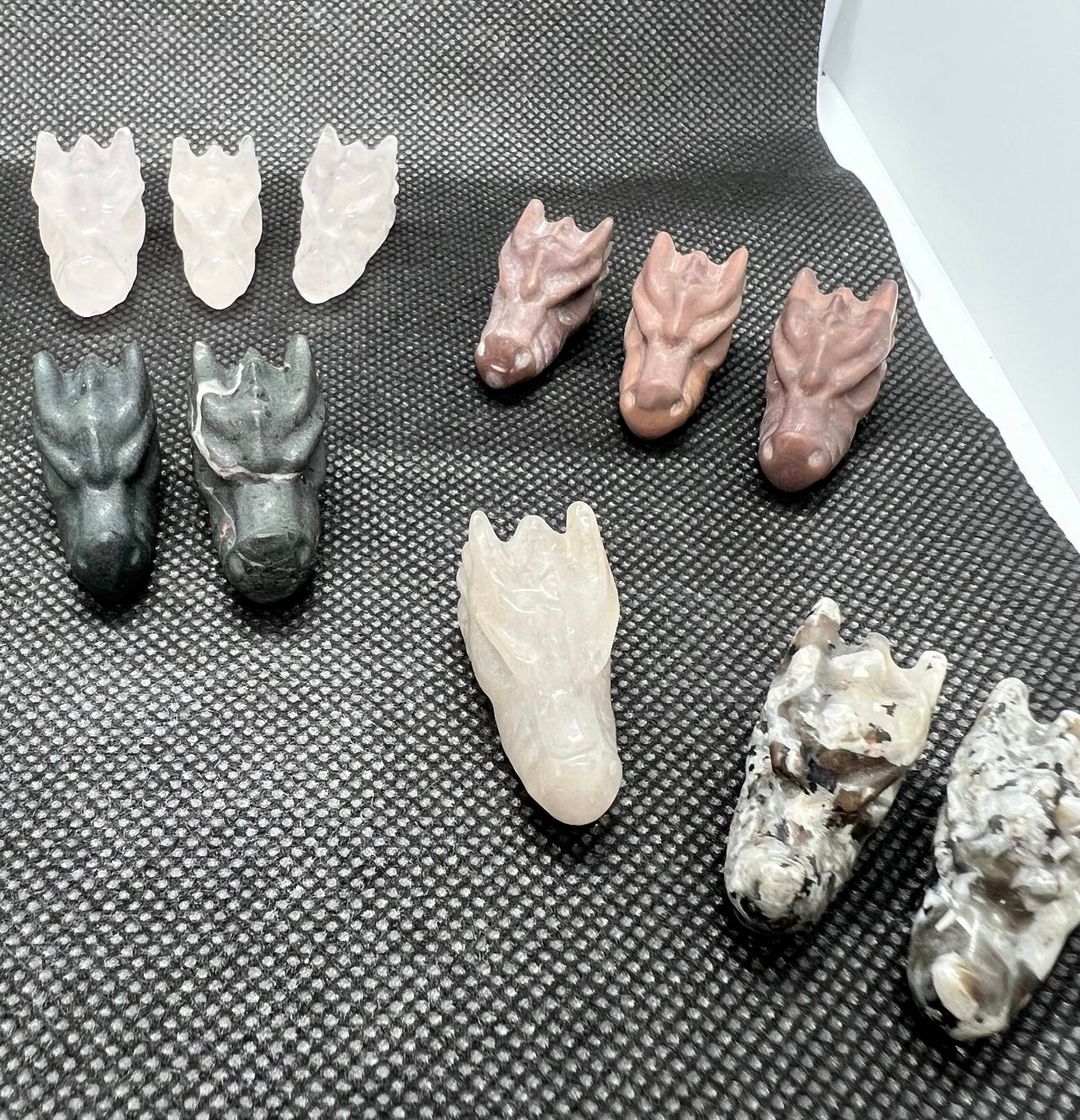 Mini Dragon Head Carvings