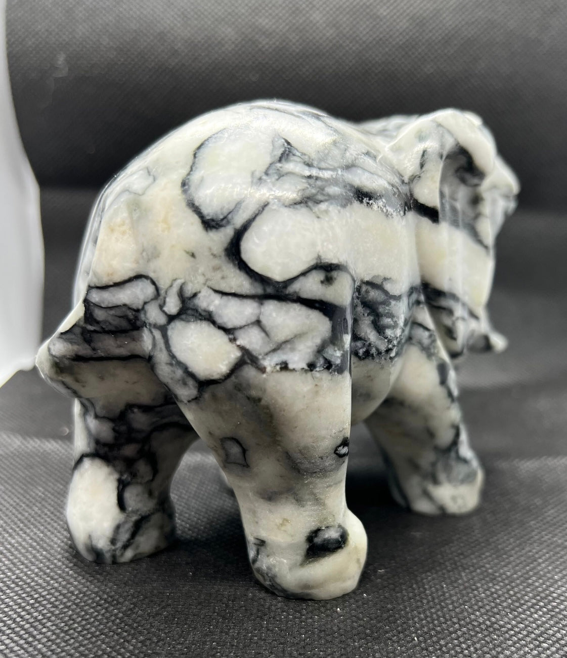 Pinolite Elephant Carving