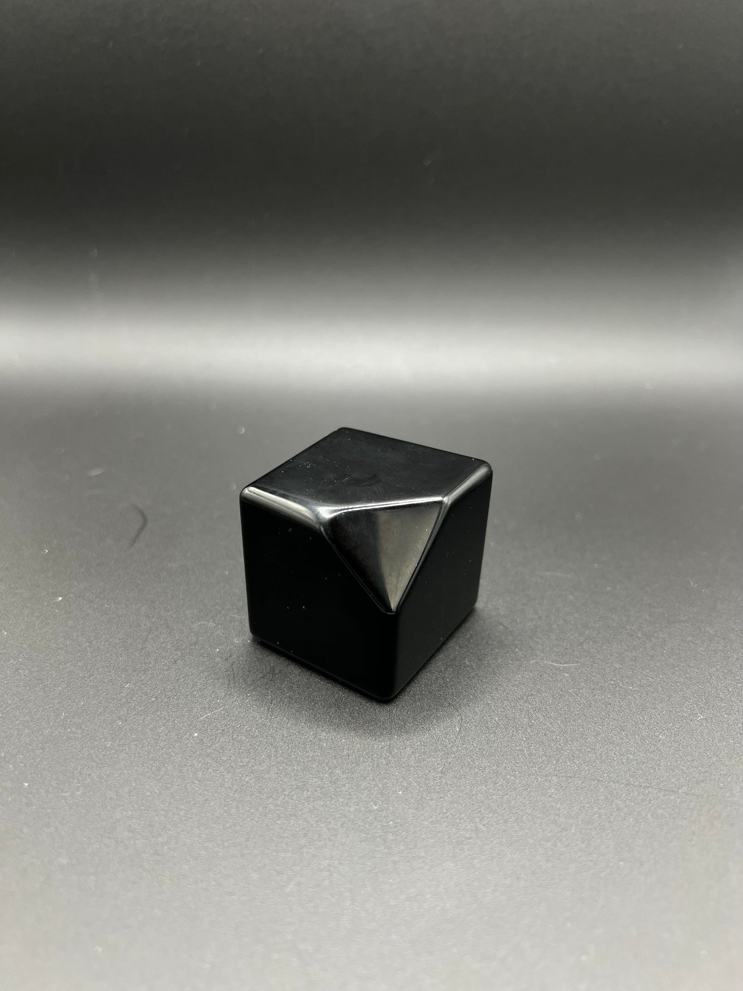 Black Obsidian Cube