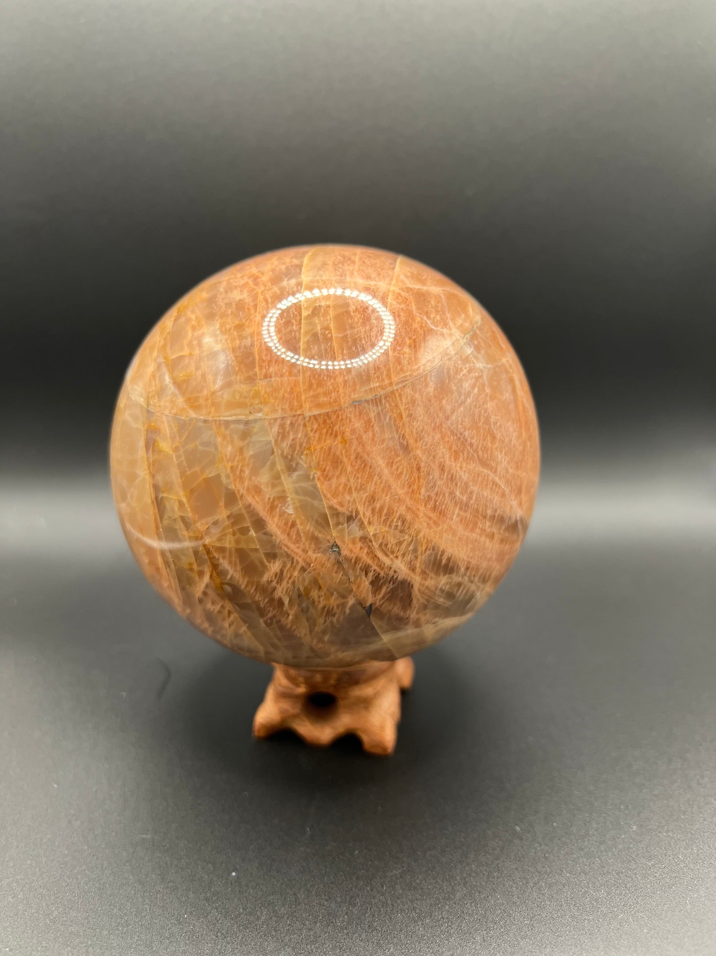 Peach Moonstone Sphere