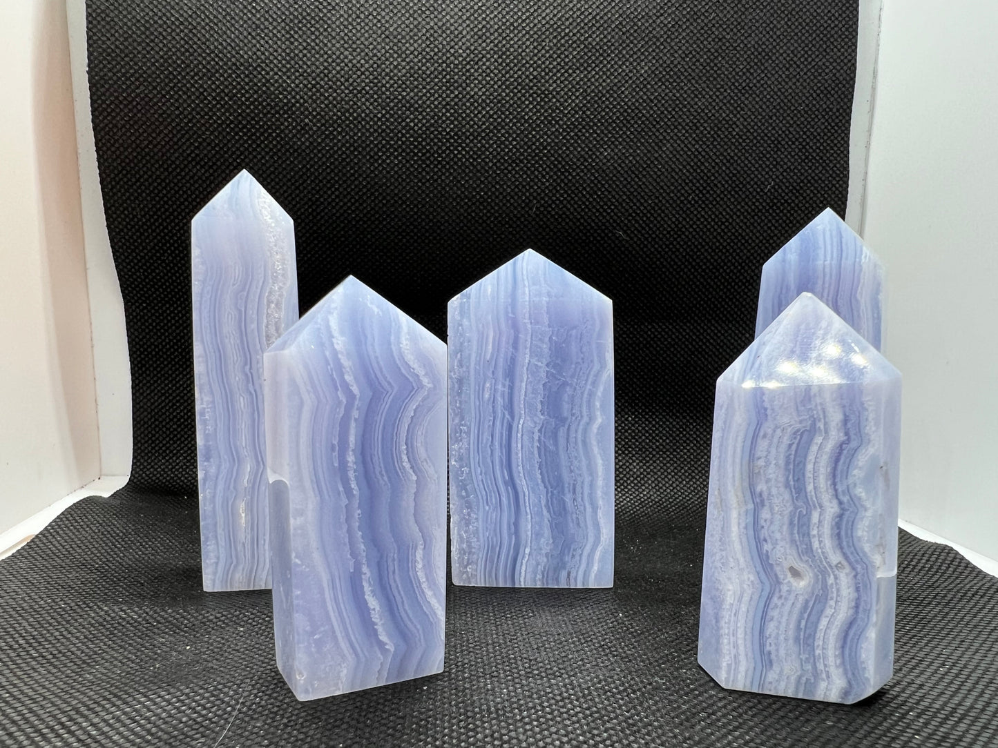 Blue Lace Agate Towers