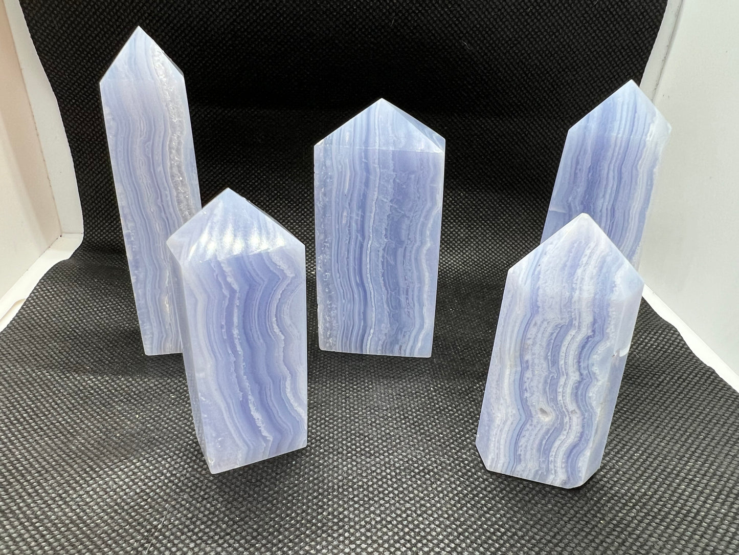 Blue Lace Agate Towers