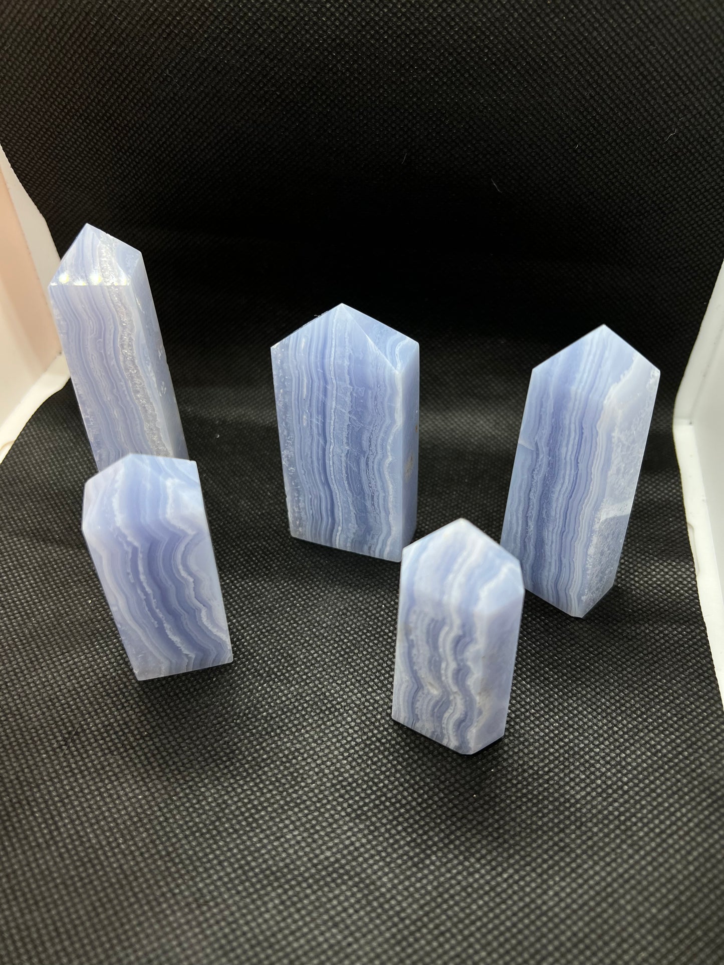 Blue Lace Agate Towers