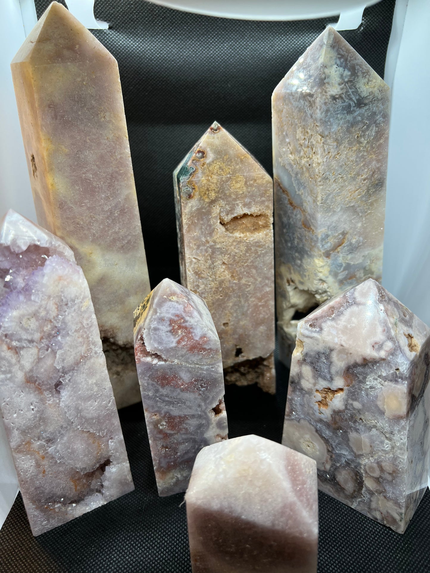 Chunky Pink Amethyst Towers