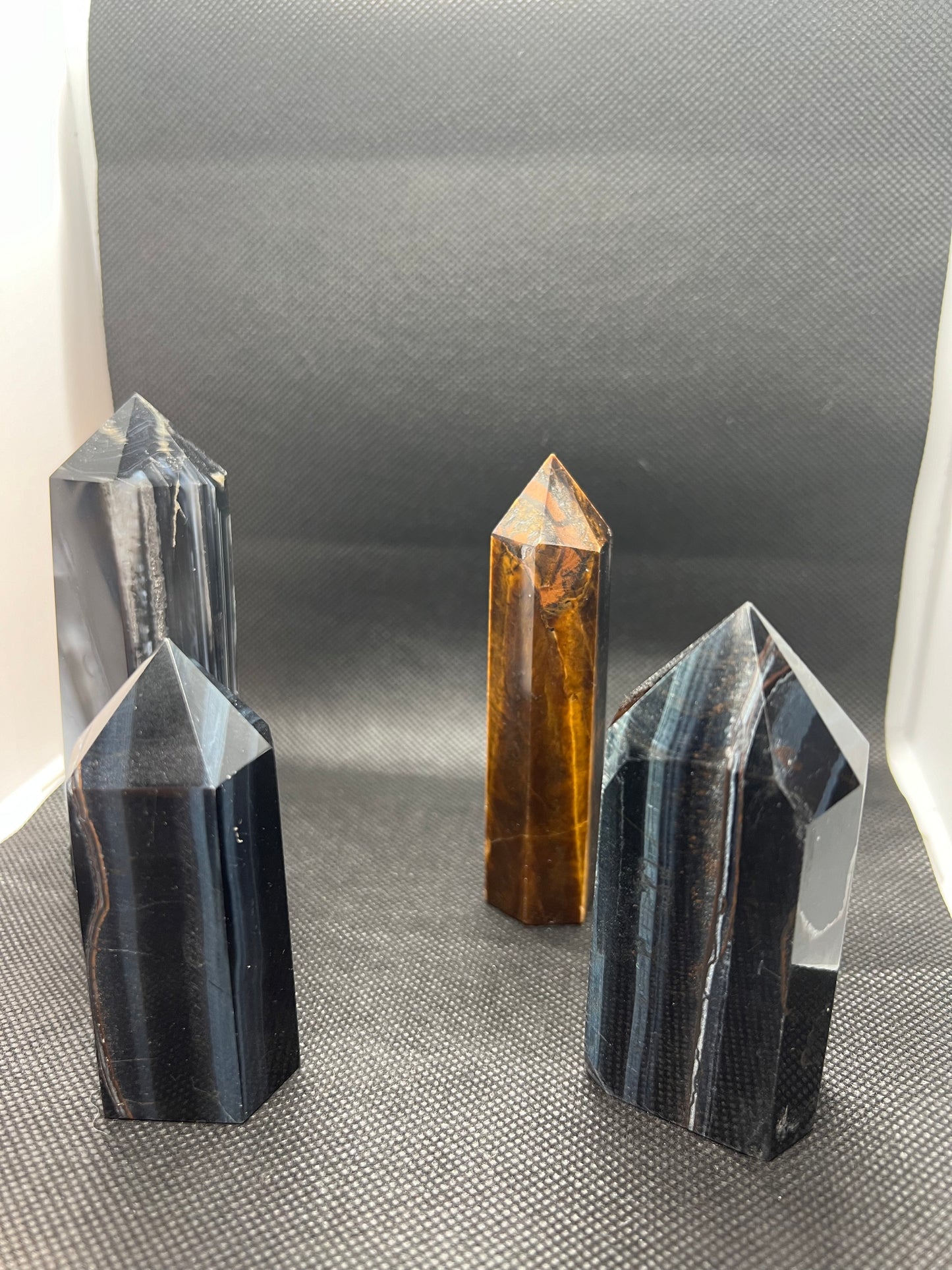 Blue & Yellow Tiger’s Eye Towers