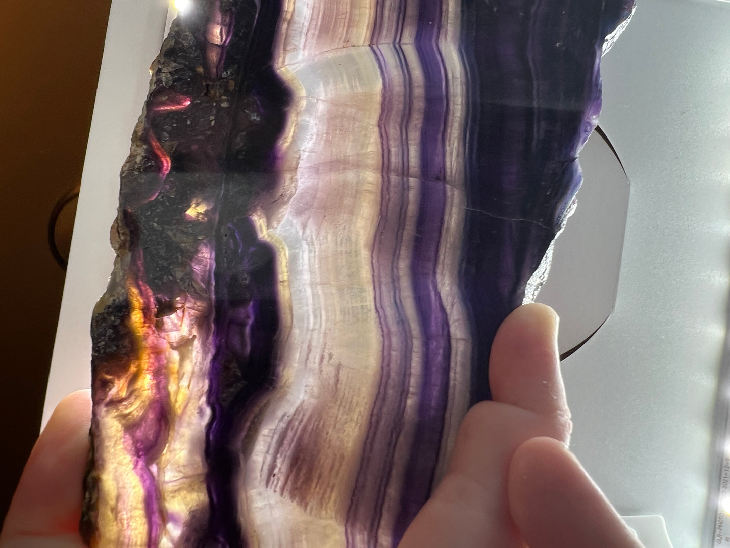 Rainbow Flourite Slab