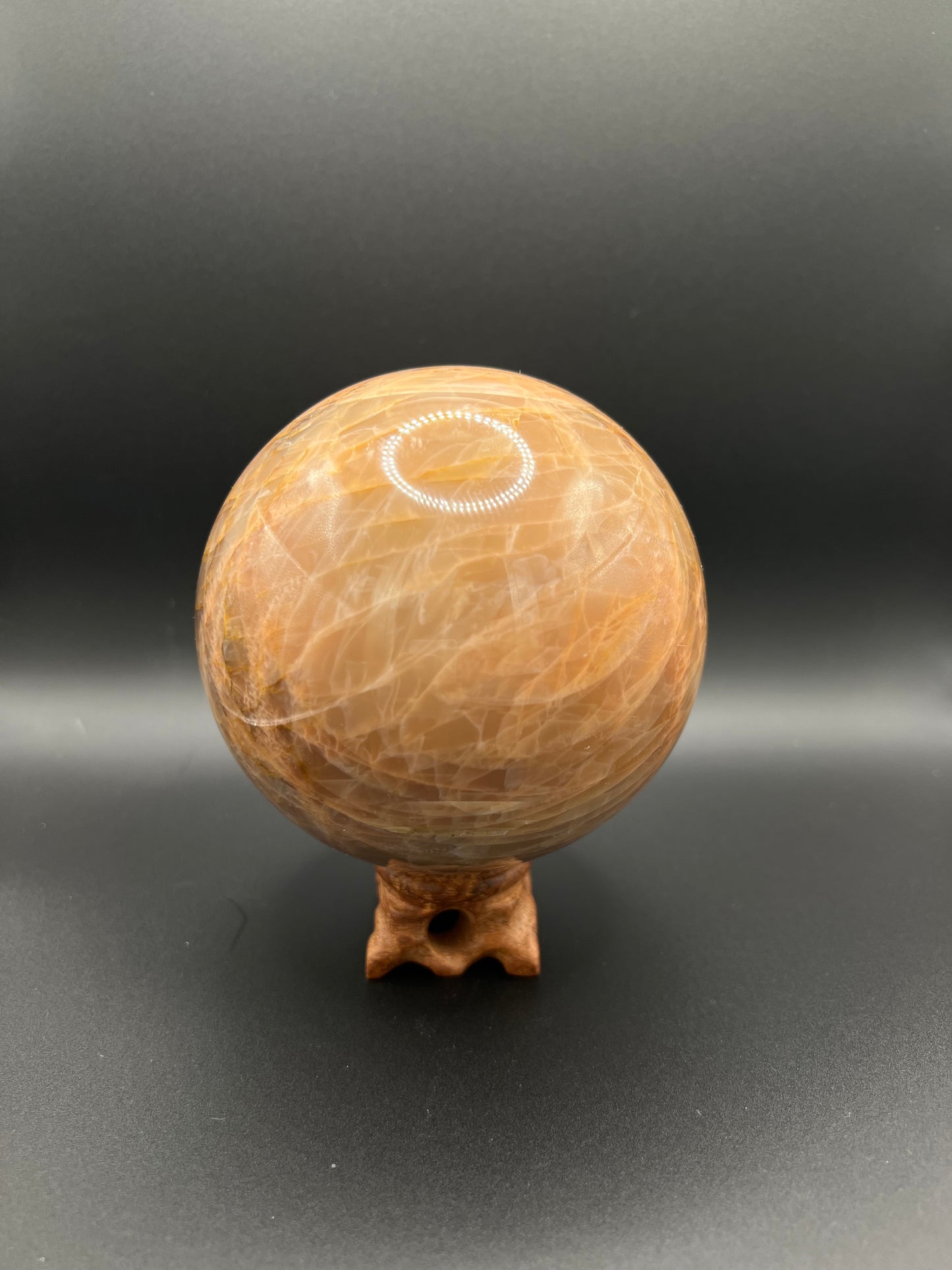 Peach Moonstone Sphere