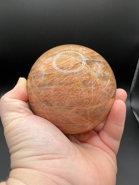 Peach Moonstone Sphere